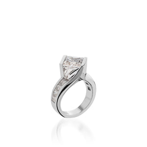 Intrigue 3-Carat Princess Cut Engagement Ring
