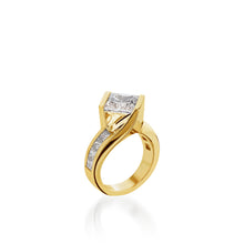 Load image into Gallery viewer, Intrigue 3-Carat Princess Cut Engagement Ring
