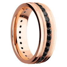 Load image into Gallery viewer, 18K Rose Gold + Satin , Polish Finish
