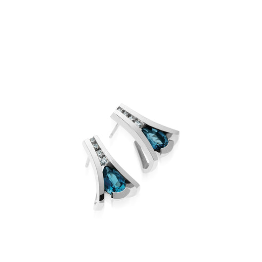 Venture Gemstone Earrings with Diamonds