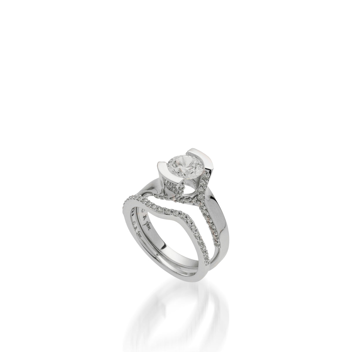 Bella White Gold Engagement Ring – John Atencio