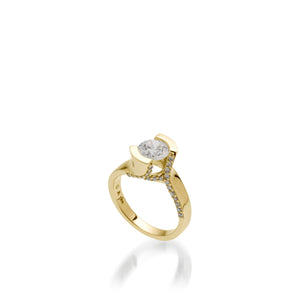 Bella Yellow Gold Engagement Ring