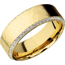 Load image into Gallery viewer, 14K Yellow Gold + Hammer , Polish Finish
