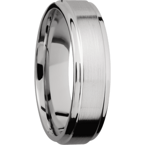 10K White Gold + Satin , Polish Finish