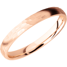 Load image into Gallery viewer, 14K Rose Gold + Hammer Finish
