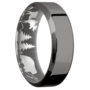 Tantalum Noir + Polish , Polish Finish + Titanium