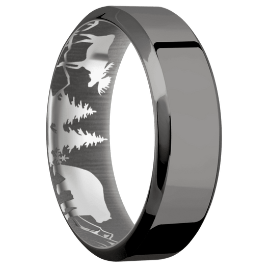 Tantalum Noir + Polish , Polish Finish + Titanium