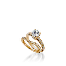 Load image into Gallery viewer, Starburst Round Engagement Ring
