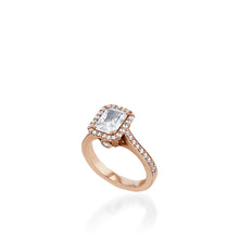 Load image into Gallery viewer, Satin Radiant Yellow Gold Engagement Ring
