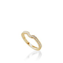 Load image into Gallery viewer, Satin Pear Yellow Gold Engagement Ring
