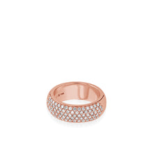 Load image into Gallery viewer, Essence Wide Band Ring with Pave Diamonds
