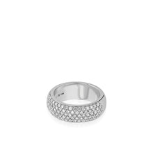 Load image into Gallery viewer, Essence Wide Band Ring with Pave Diamonds
