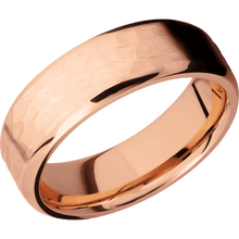 Load image into Gallery viewer, 14K Rose Gold + Hammer , Polish Finish
