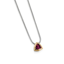 Load image into Gallery viewer, Arrivo Trillion Solitaire Pendant Necklace
