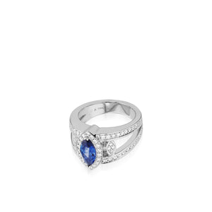 Victoria Elite Sapphire and Diamond Ring