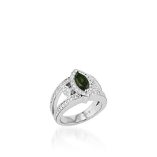 Load image into Gallery viewer, Victoria Elite Green Tourmaline and Diamond Ring
