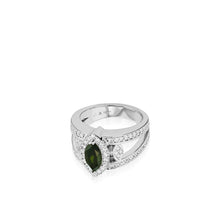 Load image into Gallery viewer, Victoria Elite Green Tourmaline and Diamond Ring
