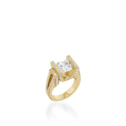 Amelia Elite Yellow Gold Diamond Ring