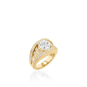 Cleopatra Elite White Gold Diamond Ring