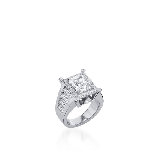 Nefertiti Elite White Gold Diamond Ring