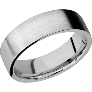 14K White Gold + Satin Finish