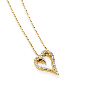 Prelude Diamond Heart Medallion Pendant