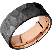 Load image into Gallery viewer, Zirconium + Rock Finish + 14K Rose Gold
