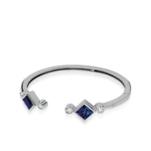 Load image into Gallery viewer, Paloma Lab-Grown Gemstone Hinged Cuff
