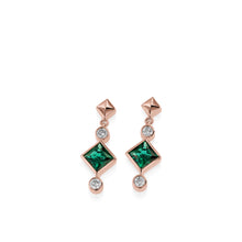 Load image into Gallery viewer, Paloma Lab-Grown Gemstone Dangle Earrings
