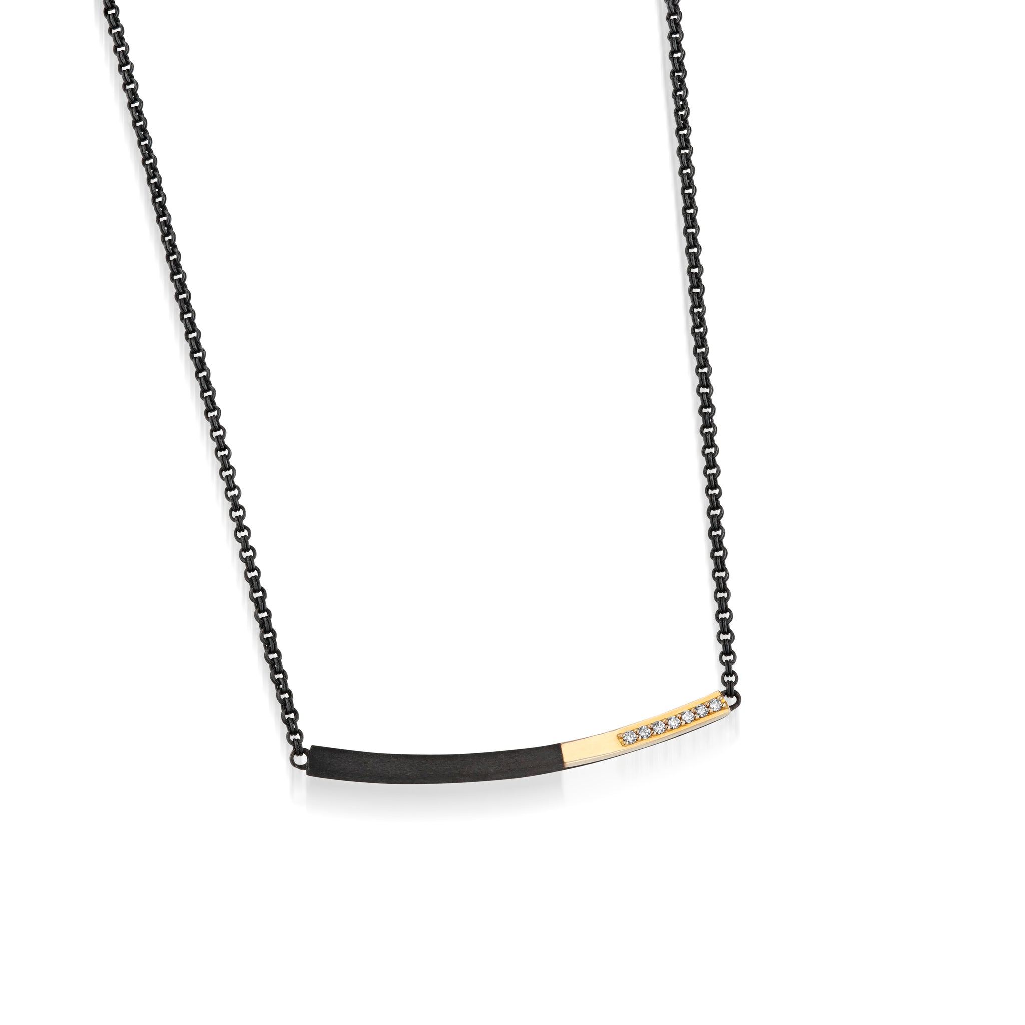 Duplex Horizontal Pave Diamond Pendant – John Atencio