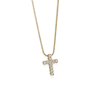 Paloma Petite Diamond Cross Pendant Necklace