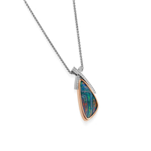 Signature Opal and Diamond Pendant Necklace