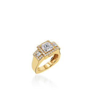 Vienna Yellow Gold Engagement Ring