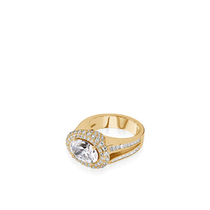 Florence Elite Yellow Gold Diamond Ring