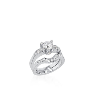 Capri White Gold Engagement Ring