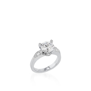 Capri White Gold Engagement Ring