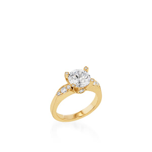 Capri Yellow Gold Engagement Ring