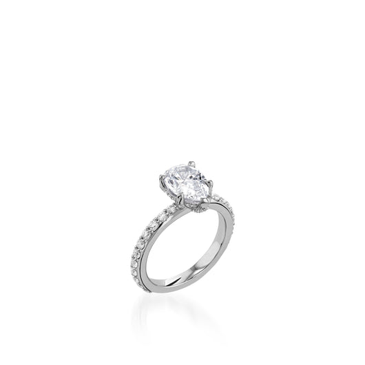 Duchess Pear White Gold Engagement Ring