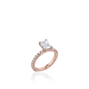 Duchess Radiant White Gold Engagement Ring