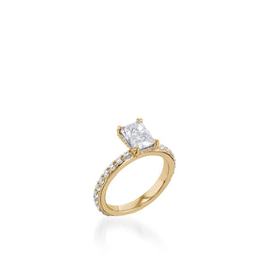 Duchess Radiant Yellow Gold Engagement Ring