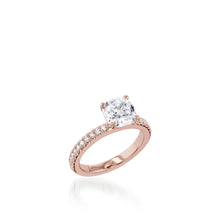 Load image into Gallery viewer, Essence Cushion White Gold Engagement Ring
