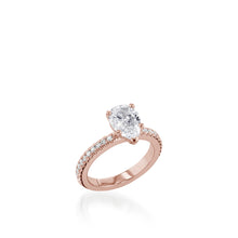 Load image into Gallery viewer, Essence Pear Yellow Gold Engagement Ring
