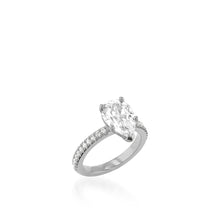 Load image into Gallery viewer, Essence 3-Carat Pear Shaped Engagement Ring
