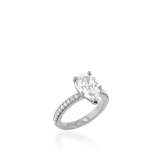Essence 3-Carat Pear Shaped Engagement Ring