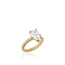 Load image into Gallery viewer, Essence 3-Carat Pear Shaped Engagement Ring
