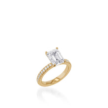 Load image into Gallery viewer, Essence Emerald Cut Engagement Ring
