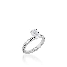 Load image into Gallery viewer, Essence Solitaire Oval Yellow Gold Engagement Ring
