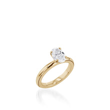 Load image into Gallery viewer, Essence Solitaire Oval Engagement Ring
