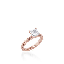 Load image into Gallery viewer, Essence Solitaire Princess Cut White Gold Engagement Ring
