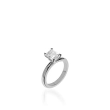 Load image into Gallery viewer, Essence Solitaire Emerald Cut Engagement Ring
